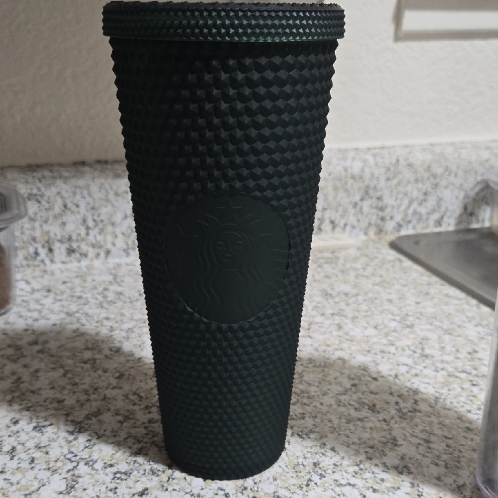 Starbucks Black Textured Studded Tumbler MATTE GREEN